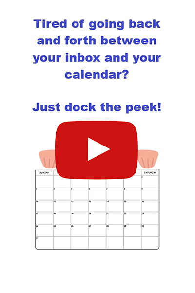 Outlook Calendar Hack! Keep your schedule in view, always.
