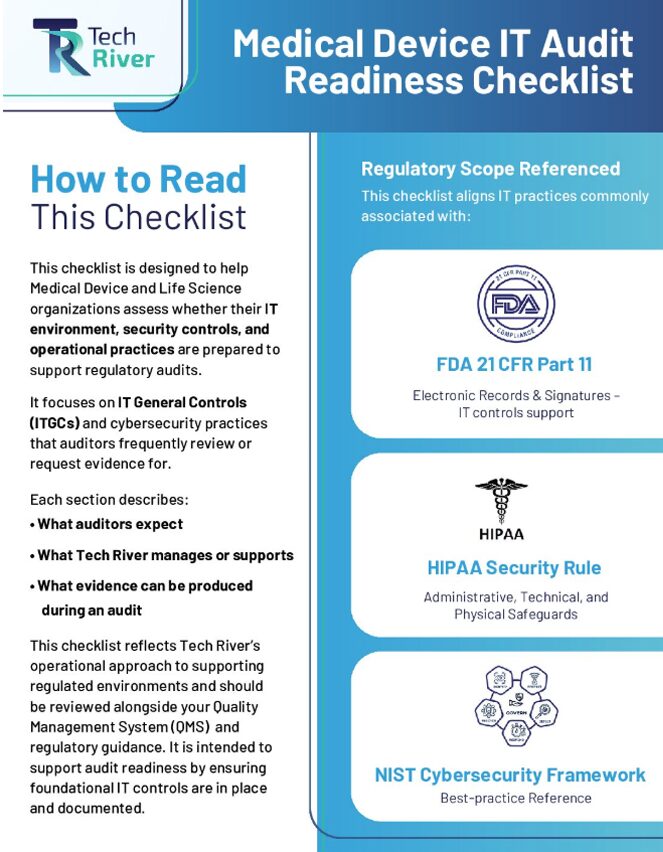 Medical Device IT Audit Readiness Checklist preview