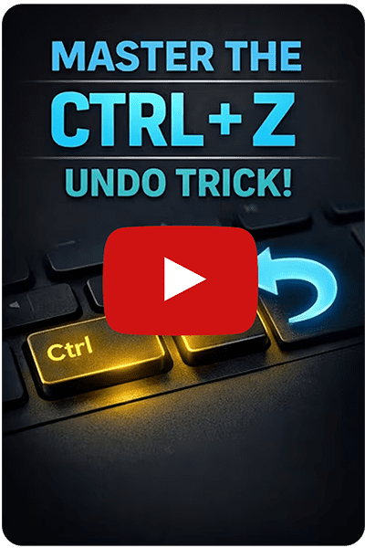 Ever accidentally deleted something on your computer and instantly regretted it? Before you panic, press Ctrl + Z. It works almost everywhere.