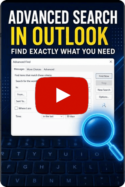 If you're still using the basic Outlook search bar to find specific emails…....
