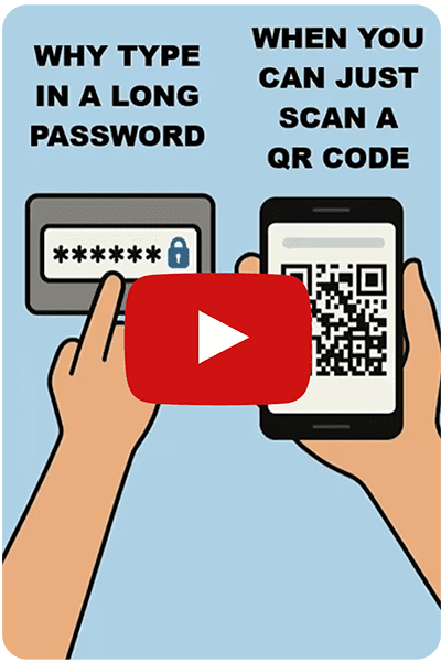 Want an easy way to share the Wi-Fi password, just flash and scan that QR code