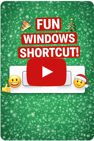 This Windows shortcut instantly makes work more fun.