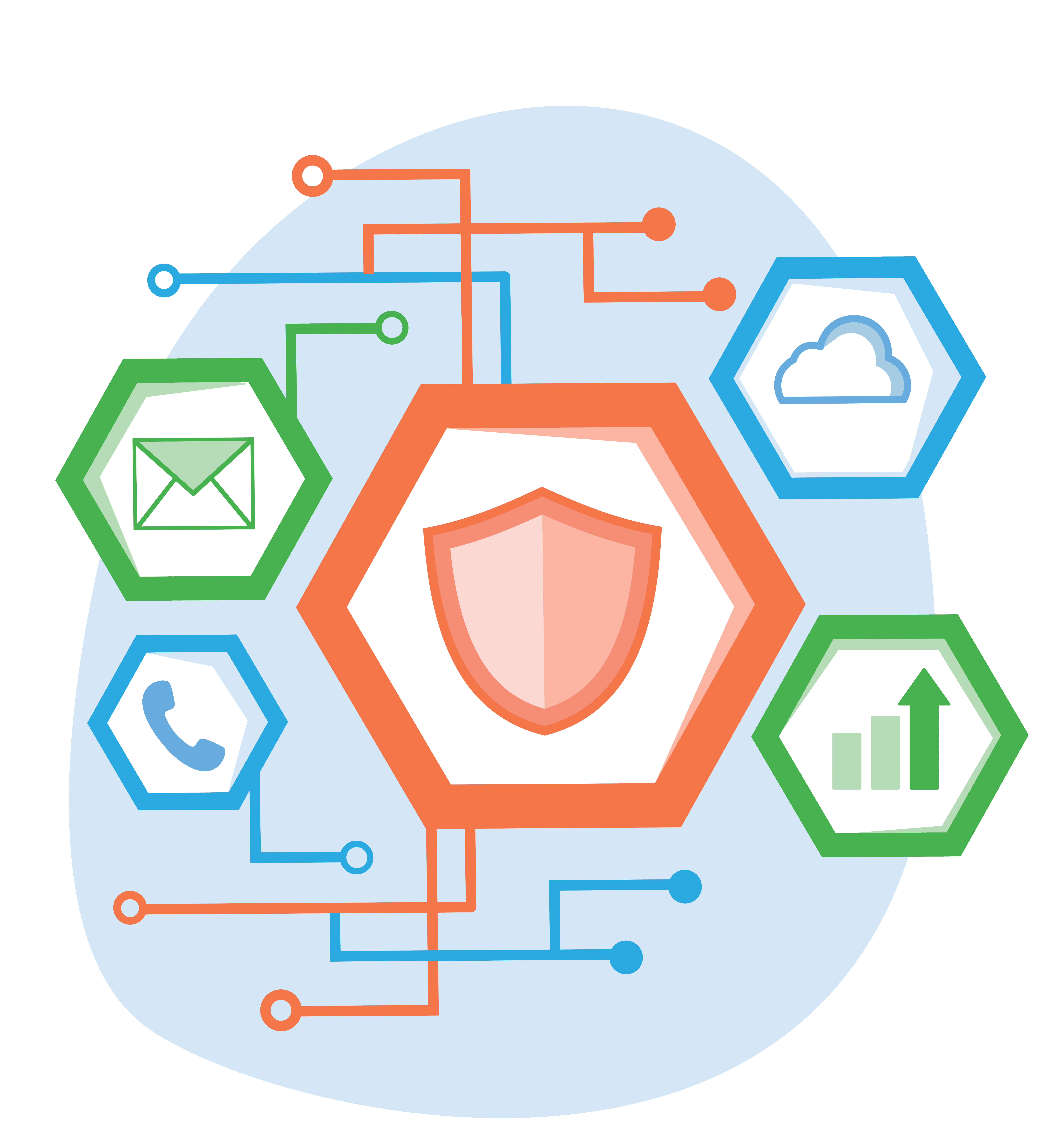 icon decorative small business manage IT systems services