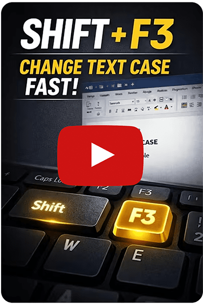 tech tip tues – sift f3 change case Stop wasting time formatting dividing lines in Word and Outlook. This 3-keystroke shortcut does it instantly.